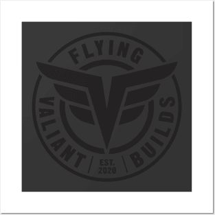 Flying Valiant Builds (Gray - Dark) Posters and Art